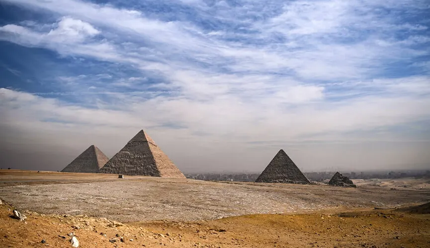 Giza Necropolis upper Egypt